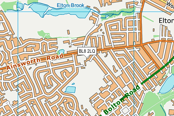 BL8 2LQ map - OS VectorMap District (Ordnance Survey)