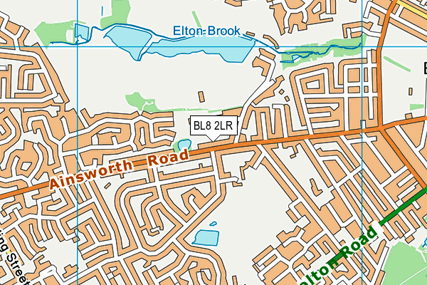 BL8 2LR map - OS VectorMap District (Ordnance Survey)