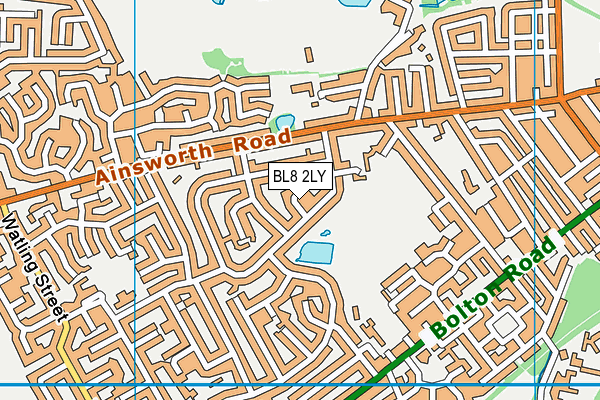 BL8 2LY map - OS VectorMap District (Ordnance Survey)