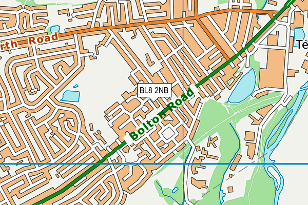 BL8 2NB map - OS VectorMap District (Ordnance Survey)