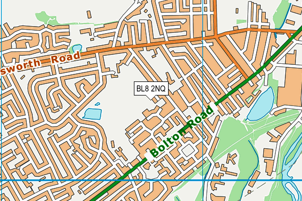 BL8 2NQ map - OS VectorMap District (Ordnance Survey)