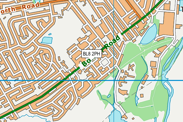 BL8 2PH map - OS VectorMap District (Ordnance Survey)
