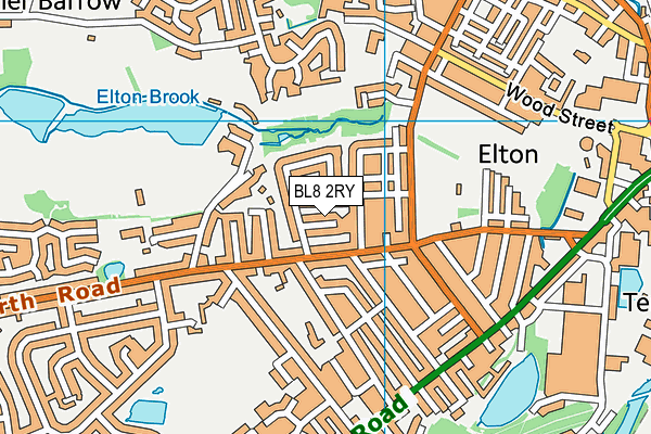 BL8 2RY map - OS VectorMap District (Ordnance Survey)
