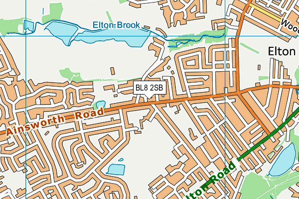 BL8 2SB map - OS VectorMap District (Ordnance Survey)
