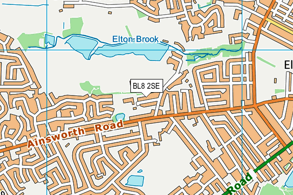 BL8 2SE map - OS VectorMap District (Ordnance Survey)