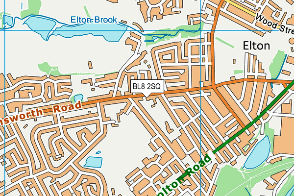BL8 2SQ map - OS VectorMap District (Ordnance Survey)