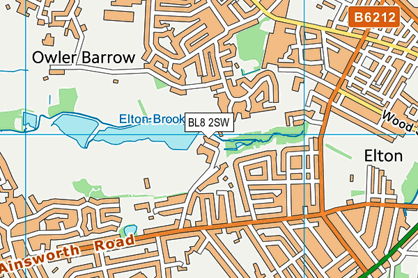 BL8 2SW map - OS VectorMap District (Ordnance Survey)