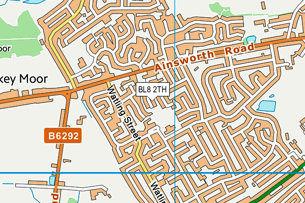 BL8 2TH map - OS VectorMap District (Ordnance Survey)