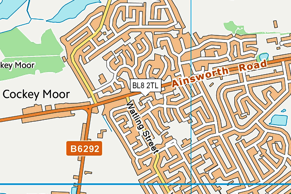 BL8 2TL map - OS VectorMap District (Ordnance Survey)