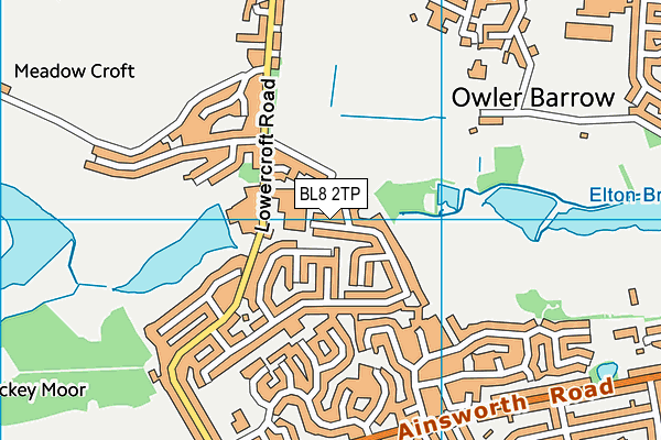 BL8 2TP map - OS VectorMap District (Ordnance Survey)