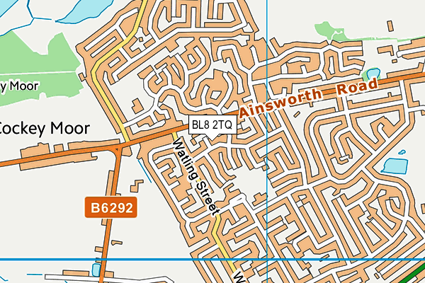 BL8 2TQ map - OS VectorMap District (Ordnance Survey)