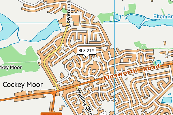 BL8 2TY map - OS VectorMap District (Ordnance Survey)