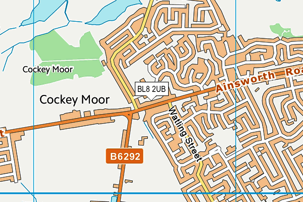 BL8 2UB map - OS VectorMap District (Ordnance Survey)