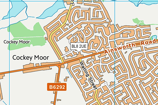 BL8 2UE map - OS VectorMap District (Ordnance Survey)