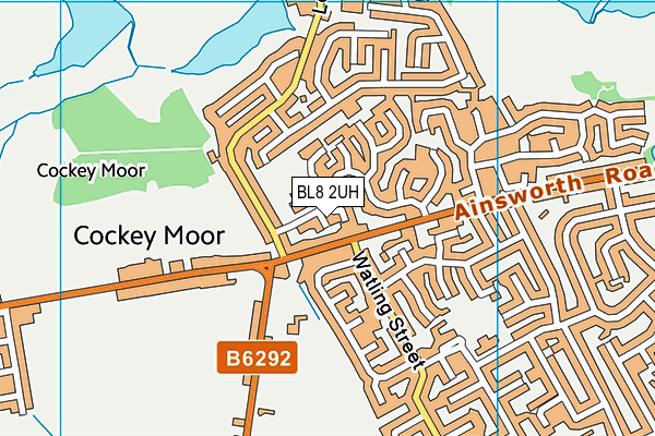 BL8 2UH map - OS VectorMap District (Ordnance Survey)