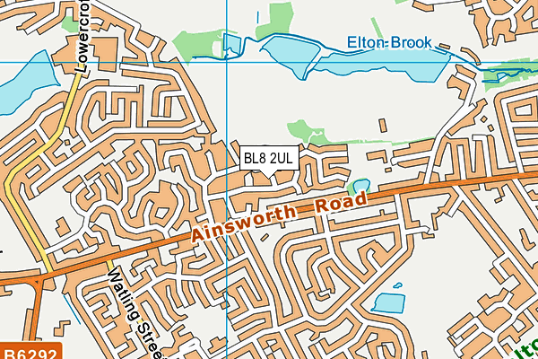 BL8 2UL map - OS VectorMap District (Ordnance Survey)