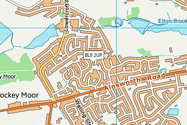 BL8 2UP map - OS VectorMap District (Ordnance Survey)