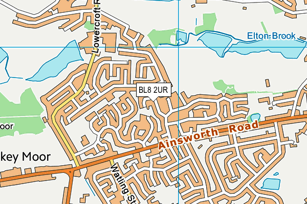 BL8 2UR map - OS VectorMap District (Ordnance Survey)