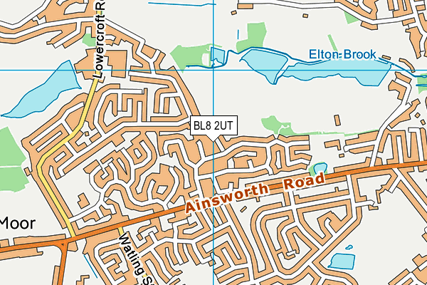 BL8 2UT map - OS VectorMap District (Ordnance Survey)