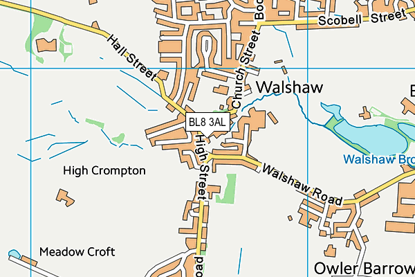 BL8 3AL map - OS VectorMap District (Ordnance Survey)