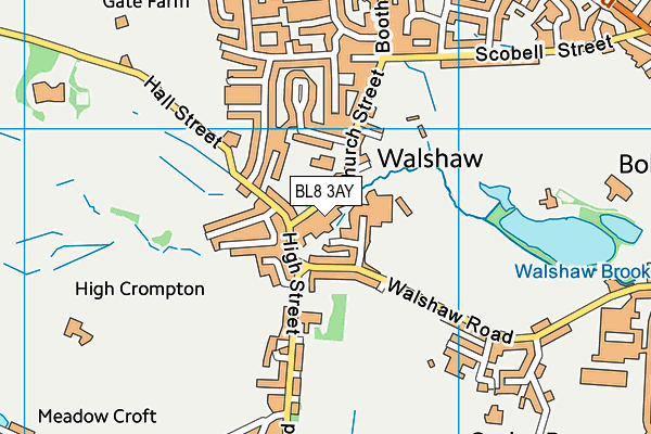 BL8 3AY map - OS VectorMap District (Ordnance Survey)