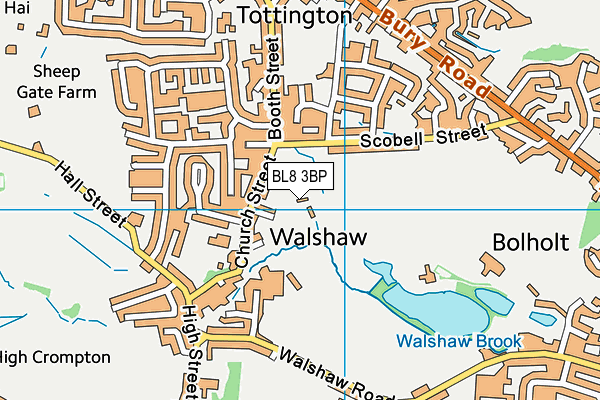 BL8 3BP map - OS VectorMap District (Ordnance Survey)