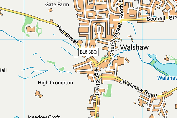 BL8 3BQ map - OS VectorMap District (Ordnance Survey)