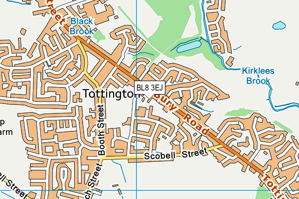 BL8 3EJ map - OS VectorMap District (Ordnance Survey)