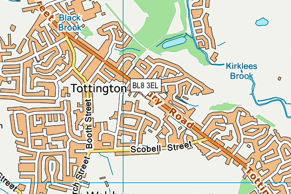 BL8 3EL map - OS VectorMap District (Ordnance Survey)