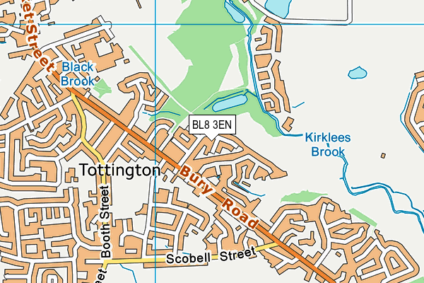 BL8 3EN map - OS VectorMap District (Ordnance Survey)