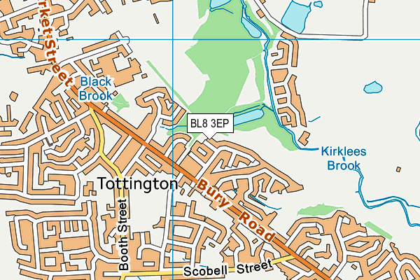 BL8 3EP map - OS VectorMap District (Ordnance Survey)