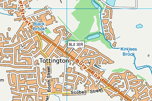 BL8 3ER map - OS VectorMap District (Ordnance Survey)