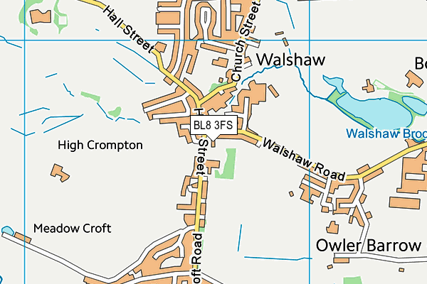 BL8 3FS map - OS VectorMap District (Ordnance Survey)