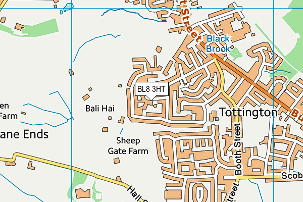 BL8 3HT map - OS VectorMap District (Ordnance Survey)