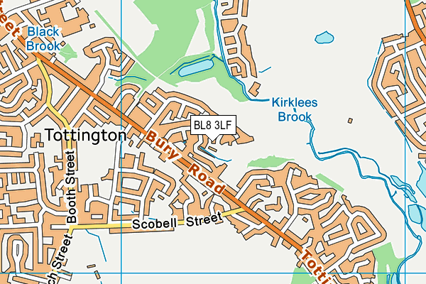 BL8 3LF map - OS VectorMap District (Ordnance Survey)