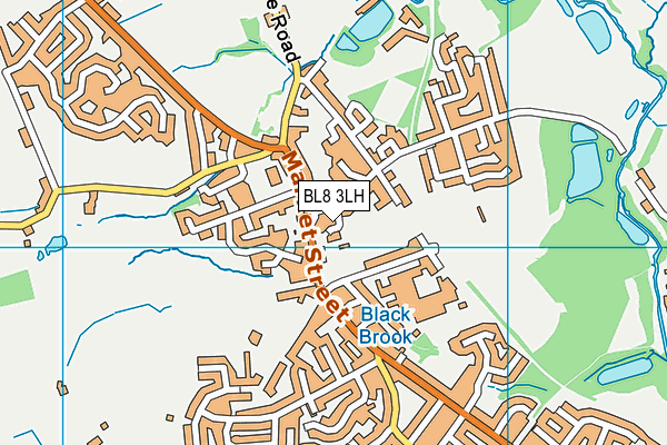 BL8 3LH map - OS VectorMap District (Ordnance Survey)