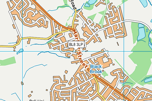 BL8 3LP map - OS VectorMap District (Ordnance Survey)