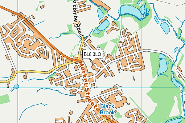BL8 3LQ map - OS VectorMap District (Ordnance Survey)
