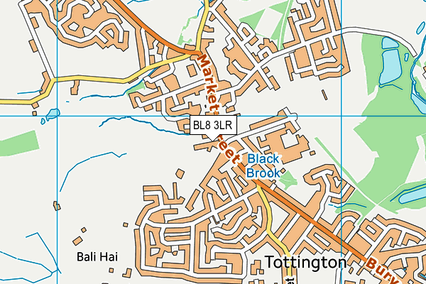 BL8 3LR map - OS VectorMap District (Ordnance Survey)