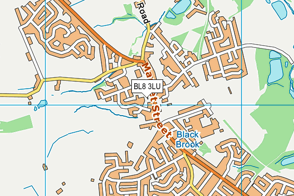 BL8 3LU map - OS VectorMap District (Ordnance Survey)