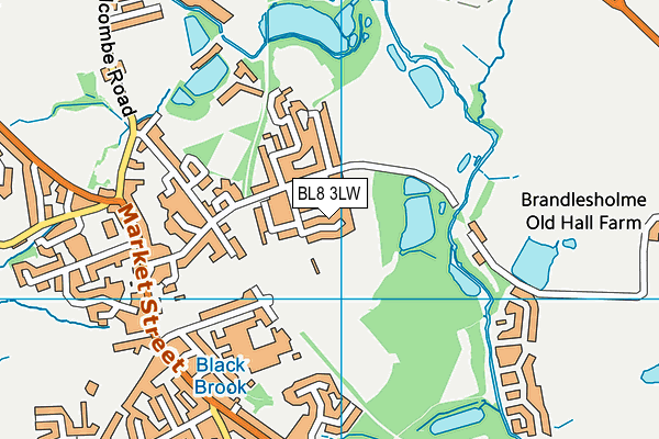 BL8 3LW map - OS VectorMap District (Ordnance Survey)