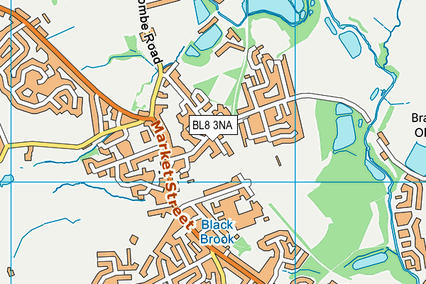 BL8 3NA map - OS VectorMap District (Ordnance Survey)