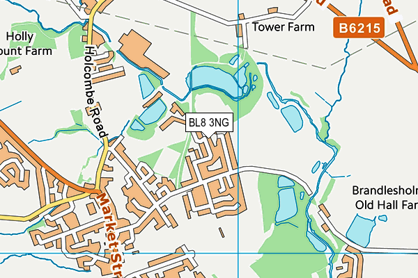 BL8 3NG map - OS VectorMap District (Ordnance Survey)