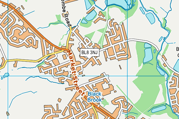 BL8 3NJ map - OS VectorMap District (Ordnance Survey)