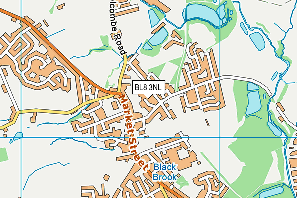 BL8 3NL map - OS VectorMap District (Ordnance Survey)