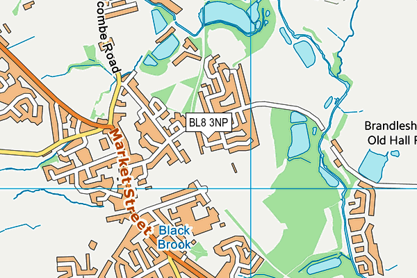 BL8 3NP map - OS VectorMap District (Ordnance Survey)