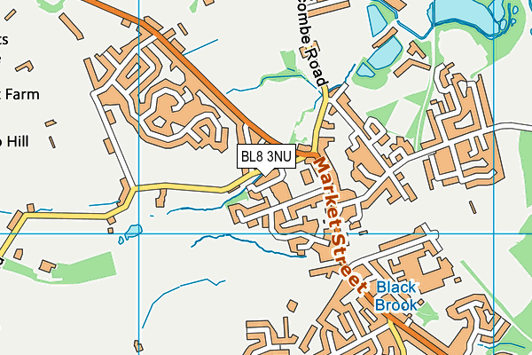 BL8 3NU map - OS VectorMap District (Ordnance Survey)