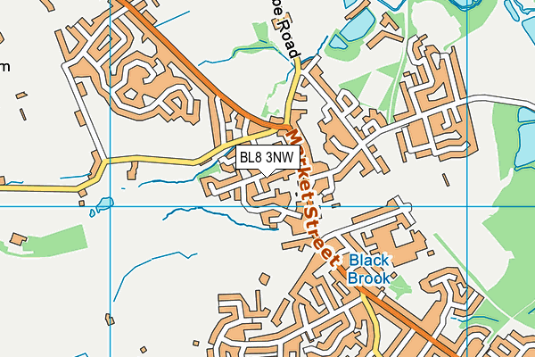 BL8 3NW map - OS VectorMap District (Ordnance Survey)