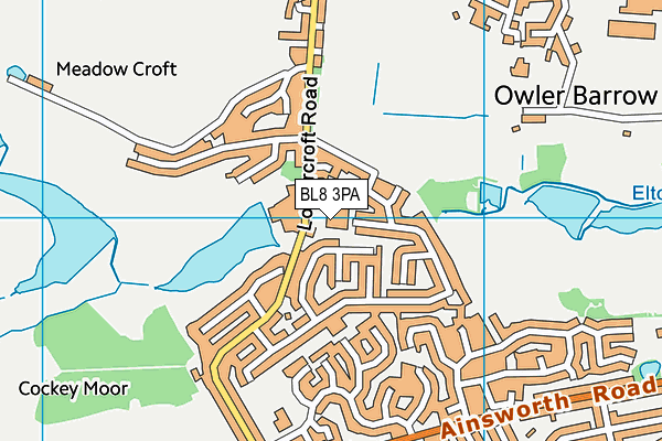 BL8 3PA map - OS VectorMap District (Ordnance Survey)