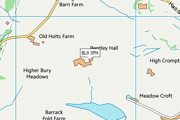 BL8 3PH map - OS VectorMap District (Ordnance Survey)